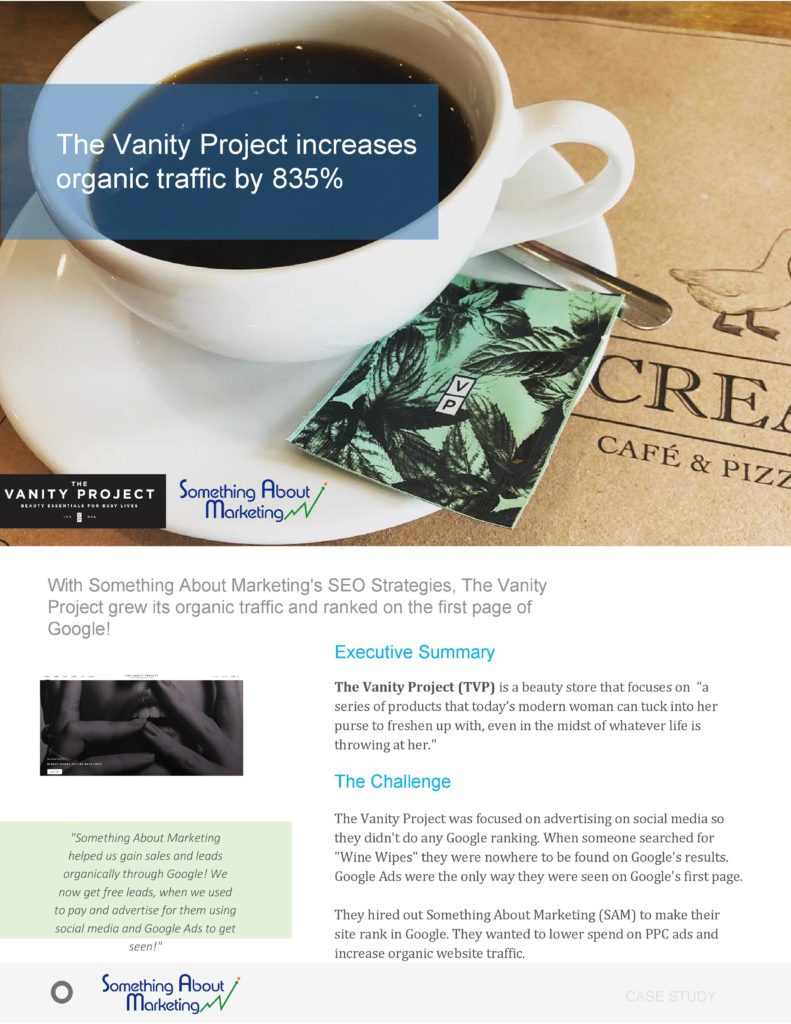 The Vanity Project Something About Marketing